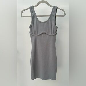 Signature8 Ribbed Bodycon Mini Dress‎ in Gray, Size S